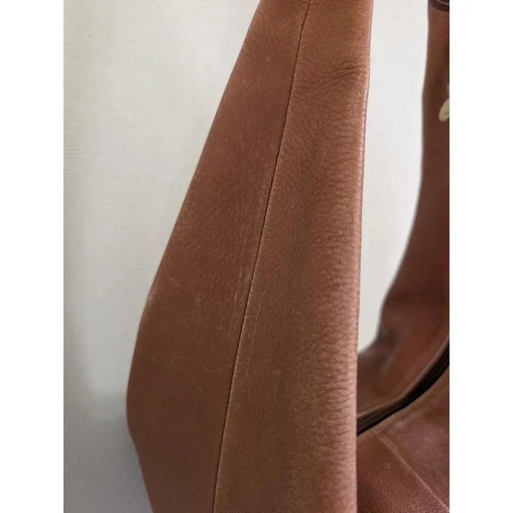 Vintage Furla Leather Bag 90s Y2K Hobo Minimalist Bucket Slouch Shoulder Purse